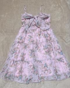 レア Y2K 姫ギャル MA＊RS 花柄 フリル ワンピース 平成GAL 00s 新品平成ギャルy2k姫ギャルドット柄キャミワンピース00s