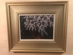 美品 中島千波「かとれあ」リトグラフ 直筆サイン・落款入り 額縁入り