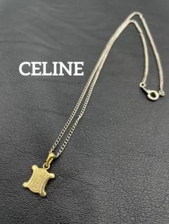 本日のタイムセール - ホットプレート / ホット セリーヌ 極美品】CELINE ブラゾンマーク 金 チェーンネックレス アクセサリー