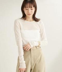 Plage Flocky Mesh ロンT 追加予約》Flocky Mesh ロンT（Tシャツ／カットソー）｜Plage