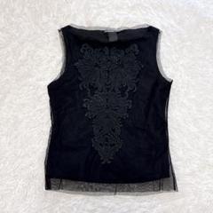 ヴィヴィアンタム　トップス　カットソー　刺繍　花柄　ニット　サマーニット ヴィヴィアンタム トップス カットソー 刺繍 花柄 ニット サマー