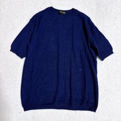 Drawer ドゥロワー ショートスリーブニット カシミヤ ネイビー 2