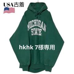 hkhk 7様専用　　　　　　00s USA古着 肉厚カレッジパーカーのサムネイル