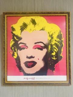 マリリン・モンロー ポップアート 高級フレーム付き　72×78cm マリリン・モンロー ポップアート 高級フレーム付き72×78cm