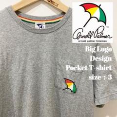 人気アイテム!アーノルドパーマー ビッグ ロゴ デザイン ポケット Tシャツ