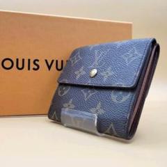 ルイヴィトン モノグラム ダブルホック 三つ折り コンパクト 財布 ブラウン ②