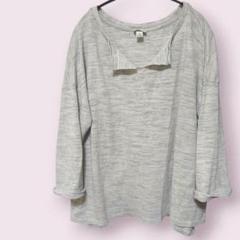 AVA & VIV ボートネック長袖Tシャツ 2X グレー系