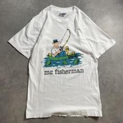 90s USA製 mr.fisherman vintage T-shirt