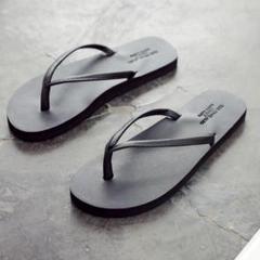 ビーチサンダル メンズ サンダル ブラック 27cm 軽量レディース　シンプル