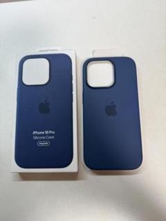 Apple純正　iPhone 16 Proシリコーンケース デニム