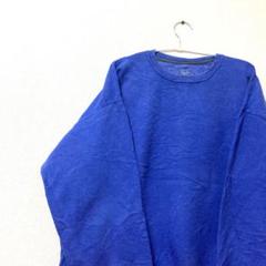 無地　FRUIT OF THE LOOM ブルー　メンズ　古着　トレーナー