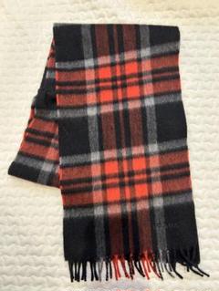 未使用　PRADA　プラダ　カシミヤ　チェック　マフラー　aq10469 未使用PRADAプラダカシミヤチェックマフラーaq10469