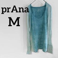 USA古着✨prAna 【Mサイズ】水玉模様 長袖Tシャツ