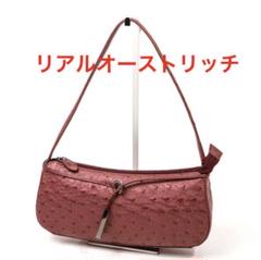 H45-8◾️オーストリッチ　セミショルダーバッグ　肩掛け
