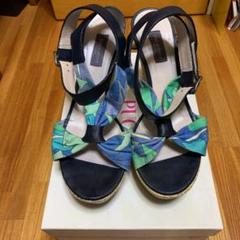 【美品・希少・箱付】EMILIO PUCCI エミリオプッチ ウェッジサンダル エミリオプッチ ウェッジサンダル35 - メルカリ
