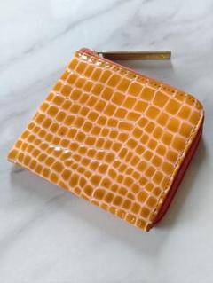 ⭐️未使用級・廃盤品⭐️アタオ リモ ハーフ クロコ型押し エナメル コインケース ⭐️未使用級・廃盤品⭐️アタオ リモ ハーフ クロコ型押し