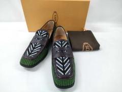 【美品】TOD'S トッズ ローファー 異素材 コンビ ローファー 39
