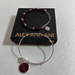 ALEX AND ANI チャームバングル ビーズ ブレスレット 2個 セット