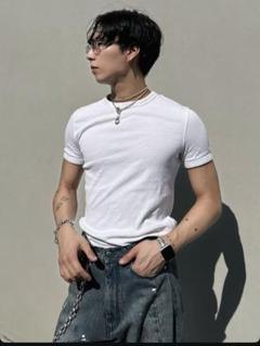 cos スリムフィットリブTシャツ サイズs