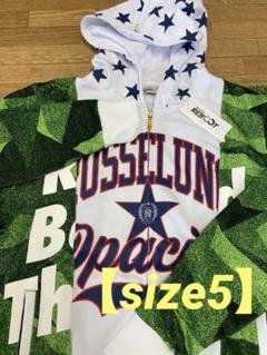 新品 ラッセルノ ジップアップニットフーディー (5/L) Ⓗ