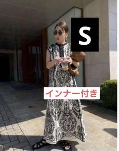 AMERI DAMASK EMBROIDERY LINEN DRESS - メルカリ