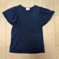フリル袖 ネイビー Tシャツ 170