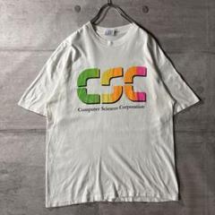90s USA製 CSC グラデーションロゴ　企業　Tシャツ Lサイズ