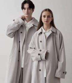 値下げします！【CLEL】ブラックステンカラーコート CLEL ステンカラーコート コート 「CLEL」Tech Melton Loose
