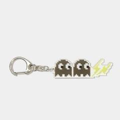 VA PAC-MAN GHOST FRGMT チャーム レザーキーホルダー V.A. パックマン ゴースト キーホルダー fragment ブラック