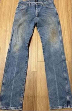 wrangler デニムパンツ　ジーンズ　34×38 メキシコ製　鬼ヒゲ