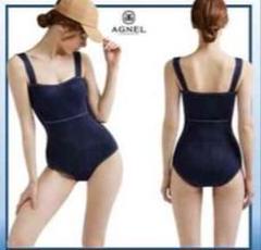 AGNELDenim Monokini 韓国 大人気水着インディゴMサイズ未使用