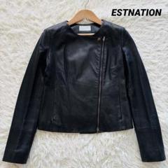 美品✨　エストネーション　ライダース　シングル　ラムレザー　ESTNATION zz-3210905080305_419-2.jpg?