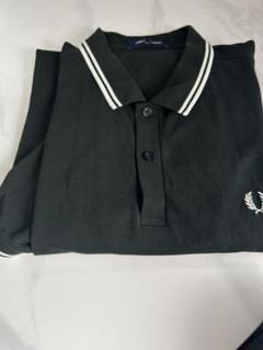 フレッドペリーポロシャツ M3600 NIGHTGREEN✖︎SNWHT Lサイズ