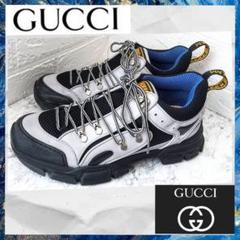 美品✨GUCCI グッチ　フラットシューズ　GG柄　ラバー素材　ネイビー　23㎝ GUCCI グッチ ラバー シューズ 37 レディース 靴 フラット GG