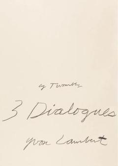Cy Twombly サイ・トゥオンブリー ポスター 1977（1）