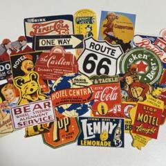 【海外雑貨】アメリカンレトロ看板風素材詰め合わせ★コラージュ・ジャンクジャーナル