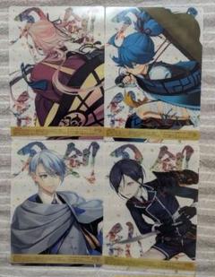 刀剣乱舞　ファミリーマート　クリアシート　4枚セット
