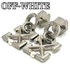 限定値下げ！off-white ペーパークリップ型ピアスダブル