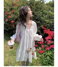 妖精可愛い❤️レースミニワンピース✨春デートや女子会にぴったり