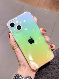 iphone13オーロラ　PCケース シンプル