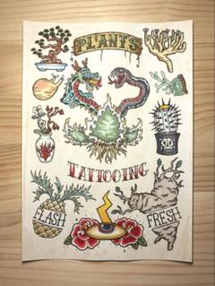 Plants Tattoo Flash