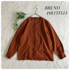 BRUNO PIRTELLI✨ブルーノピアッテリ ブラウン 長袖トップス 絹混