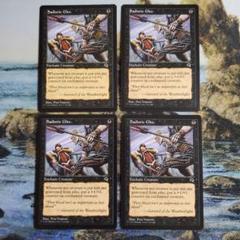 MTG サディスト的喜び　テンペスト　英語版　エンチャント　4枚セット　黒属性 MTG サディスト的喜び テンペスト 英語版 エンチャント 4枚