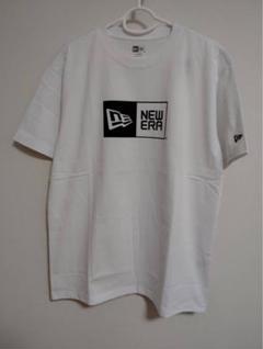 新品NEWERA (ニュ−エラ) 半袖コットン Tシャツ ボックスロゴ ホワイトのサムネイル