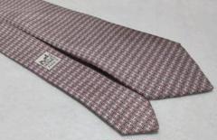 HERMES【エルメス】5335TA Hロゴ 総柄 ネクタイ フランス製