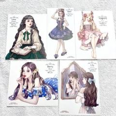 Hwara様ステッカー♡お試し5枚セット【C】/人物ステッカー/女の子ステッカー