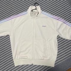 【NERDY】トラックジャケット　ホワイト　レッドライン　ジャージ　セットアップ NERDY】トラックジャケット ホワイト レッドライン ジャージ
