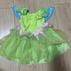 110cm 緑ワンピース ティンカーベル ファンタジースプリングス ハンドメイド 110cm 緑ワンピース ティンカーベル ファンタジースプリングス