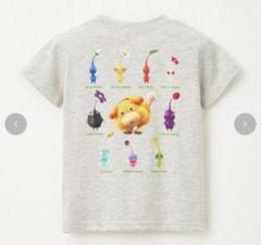160⭐️新品⭐️ピクミン オッチン 図鑑 Tシャツ 男の子 女の子 グレー