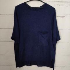 Y's ワイズ ヨウジヤマモト メッシュ シースルー リネン ニット チュニック HUG.U ニット シアー メッシュ レディース トップス 透け
